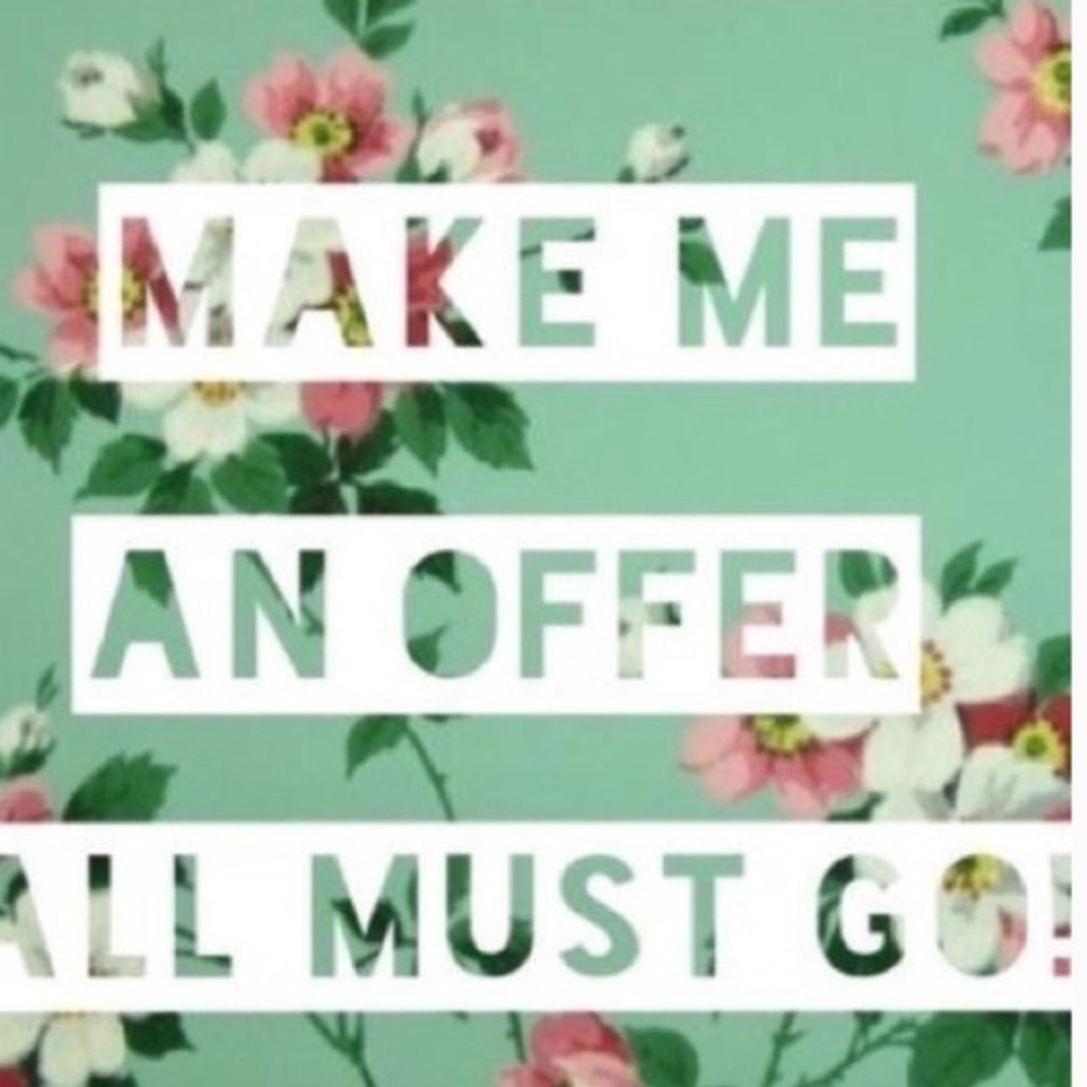 Accepting all reasonable offers!